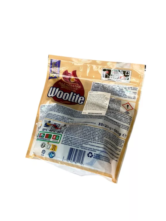 KAPSUŁKI DO PRANIA WOOLITE 33SZT