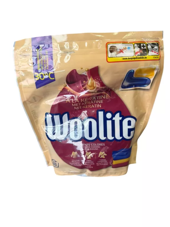 KAPSUŁKI DO PRANIA WOOLITE 33SZT