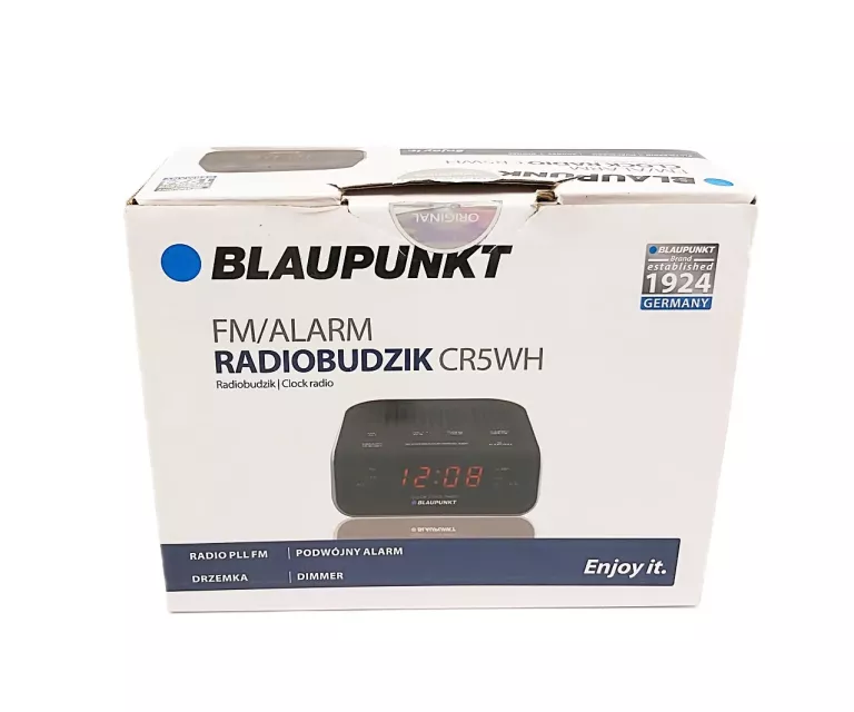 RADIOBUDZIK BLAUPUNKT CR5WH ZEGAR RADIO FM PUD
