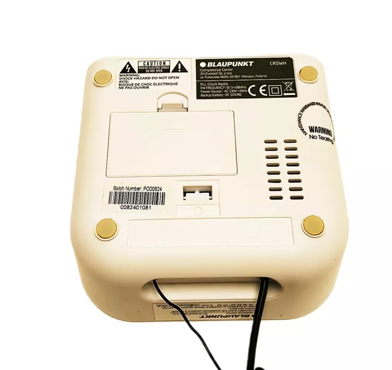 RADIOBUDZIK BLAUPUNKT CR5WH ZEGAR RADIO FM PUD