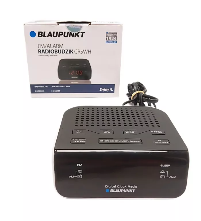 RADIOBUDZIK BLAUPUNKT CR5WH ZEGAR RADIO FM PUD