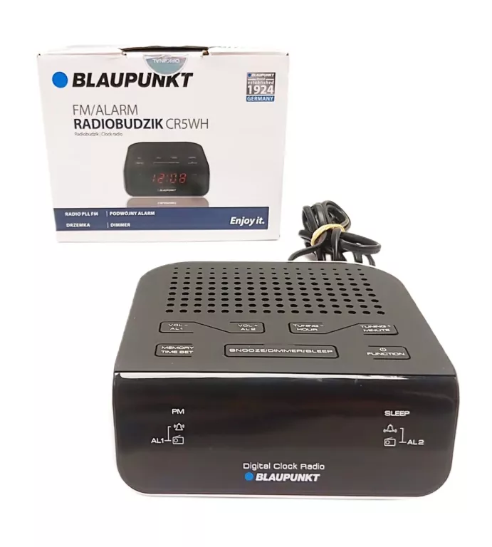 RADIOBUDZIK BLAUPUNKT CR5WH ZEGAR RADIO FM PUD
