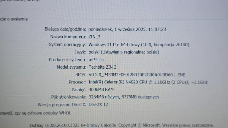 LAPTOP TECHBITE ZIN 3 14.1 N4020/128GB/4GB