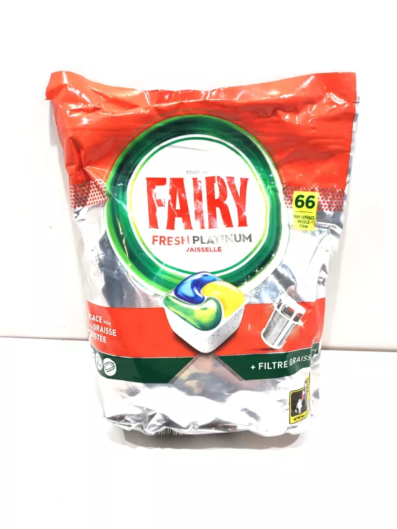 KAPSUŁKI DO ZMYWARKI FAIRY FRESH PLATINUM VAISSELLE 66 SZTUK