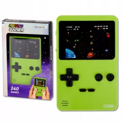RETRO GAMER KONSOLA KIESZONKOWA 240GIER ZIELONA