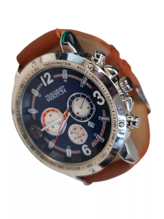 ZEGAREK MĘSKI ATLAS FOR MEN WATCH NA BRĄZOWYM PASKU