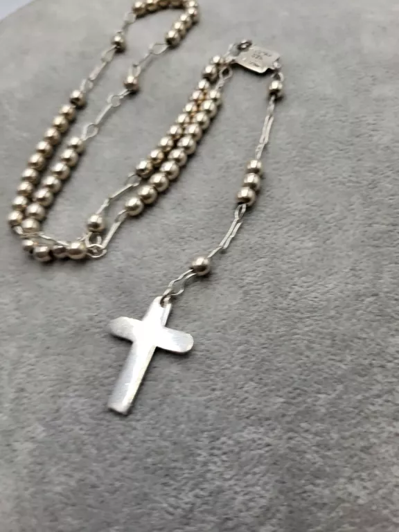 RELIGIJNY SREBRNY RÓŻANIEC 25,61G P925 D35