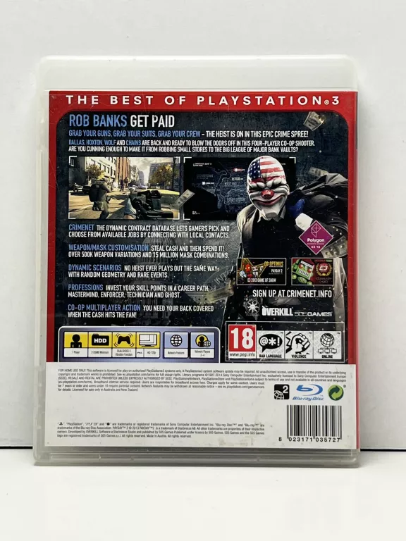 GRA PS3 PAYDAY 2