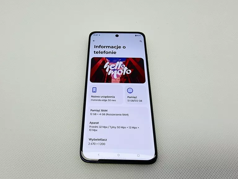 MOTOROLA EDGE 50 NEO 5G 12/512GB DUAL SIM