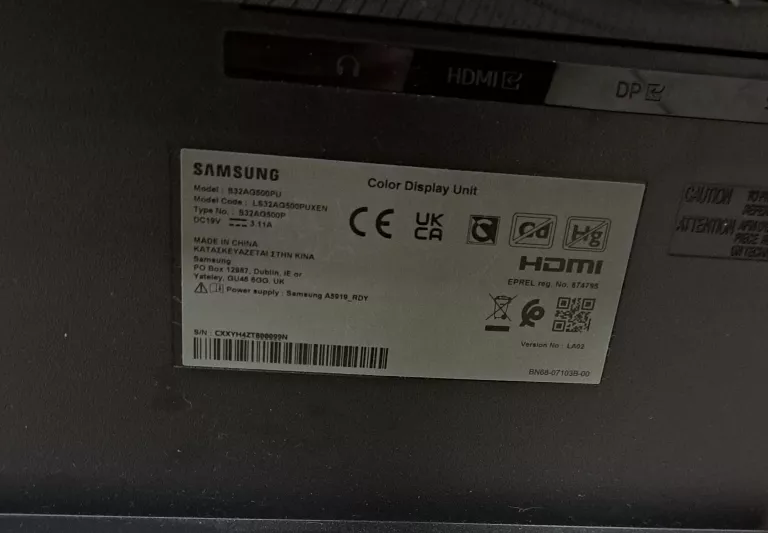MONITOR SAMSUNG ODYSSEY G5 S32AG500PUX