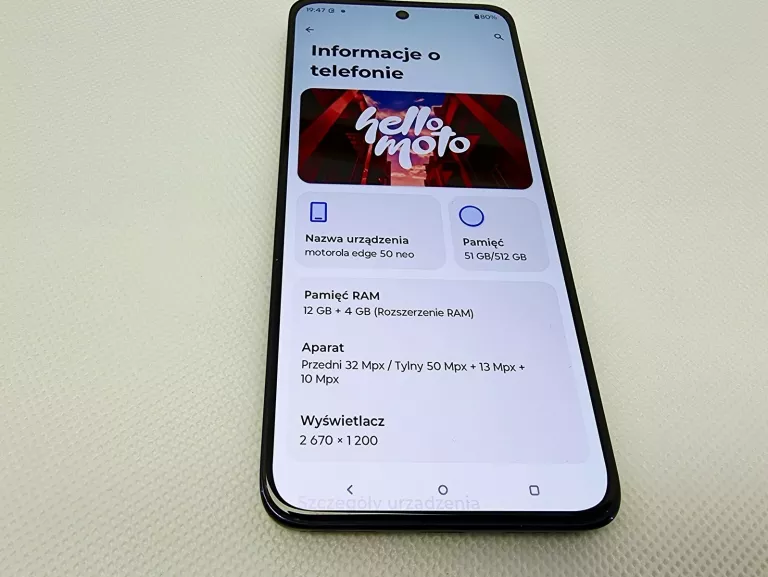 MOTOROLA EDGE 50 NEO 5G 12/512GB DUAL SIM