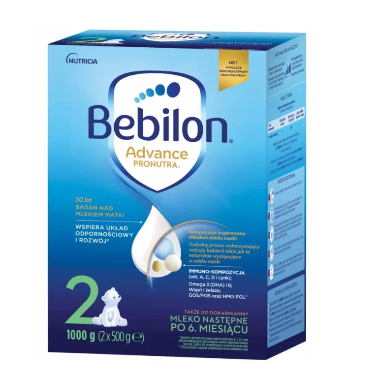 BEBILON 2 ADVANCE PRONUTRA MLEKO NASTĘPNE 1000 G