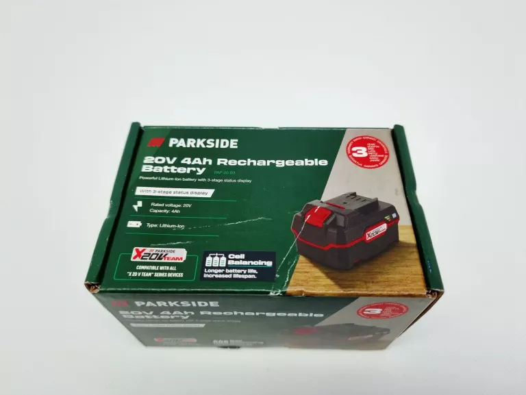 AKUMULATOR LITOWO-JONOWY PARKSIDE 20 V PAP 20 B3 4AH