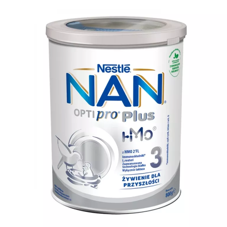 NAN OPTIPRO PLUS 3 HMO PRODUKT NA BAZIE MLEKA DLA MAŁYCH DZIECI 800 G