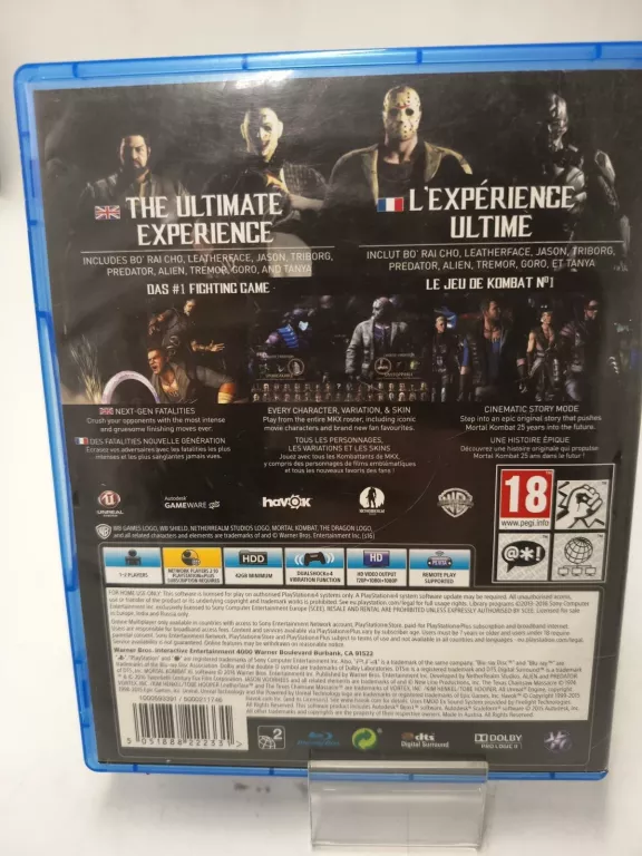 GRA PS4 MORTAL KOMBAT XL