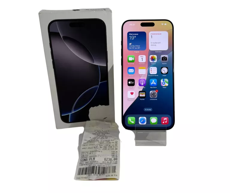 TELEFON IPHONE 16 PRO MAX GW DO 06.2026R.