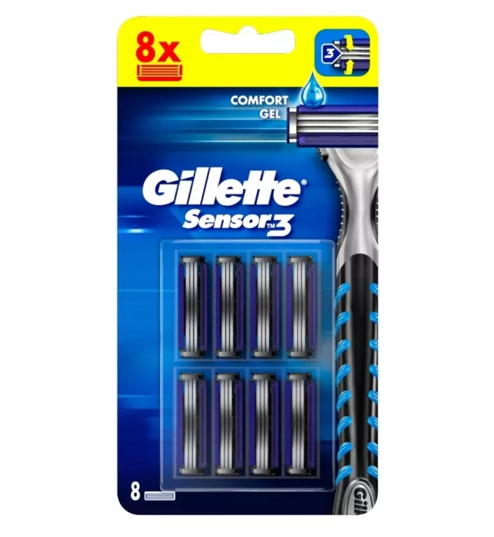 WKŁADY DO MASZYNKI GILLETTE SENSOR3 8 SZTUK