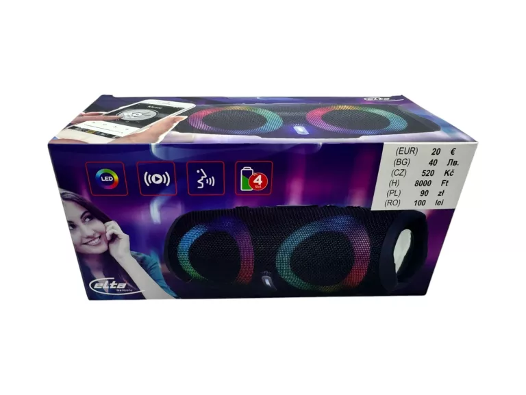 GŁOŚNIK MOBILNY ELTA TD-SPK-BT-LED-02 JAK NOWY!