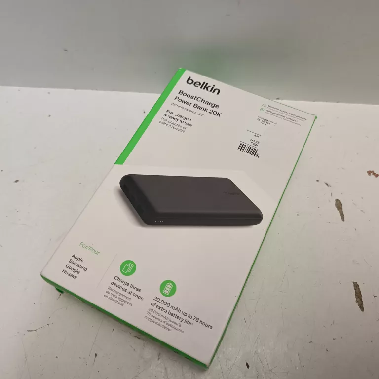BELKIN POWERBANK 20 000MAH 15W USB-A/USB-C CZARNY