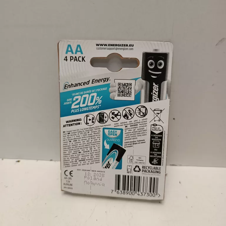 BATERIA ENERGIZER MAX PLUS AA 4 SZTUKI
