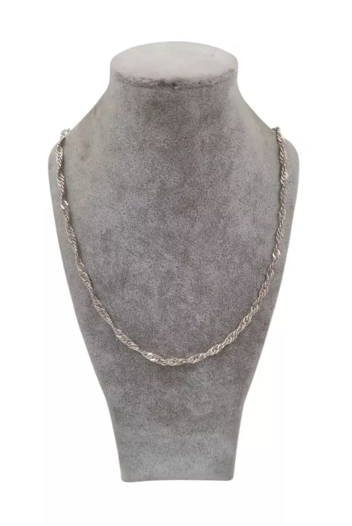 SREBRNY ŁAŃCUSZEK SINGAPUR P925 11,19 G 60 CM