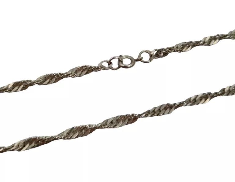SREBRNY ŁAŃCUSZEK SINGAPUR P925 11,19 G 60 CM