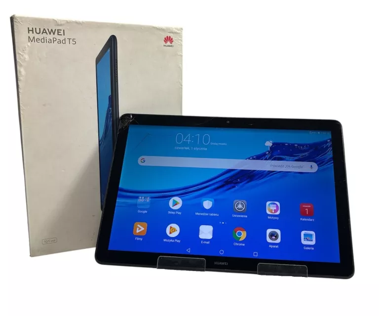 TABLET HUAWEI MEDIAPAD T5 PĘKNIĘTY RÓG