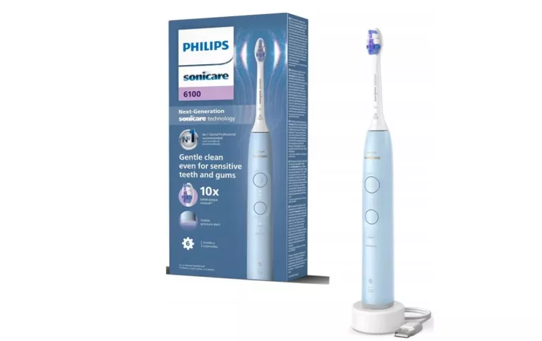 SZCZOTECZKA SONICZNA DO ZĘBÓW PHILIPS SONICARE HX7406/01 6100 NIEBIESKA
