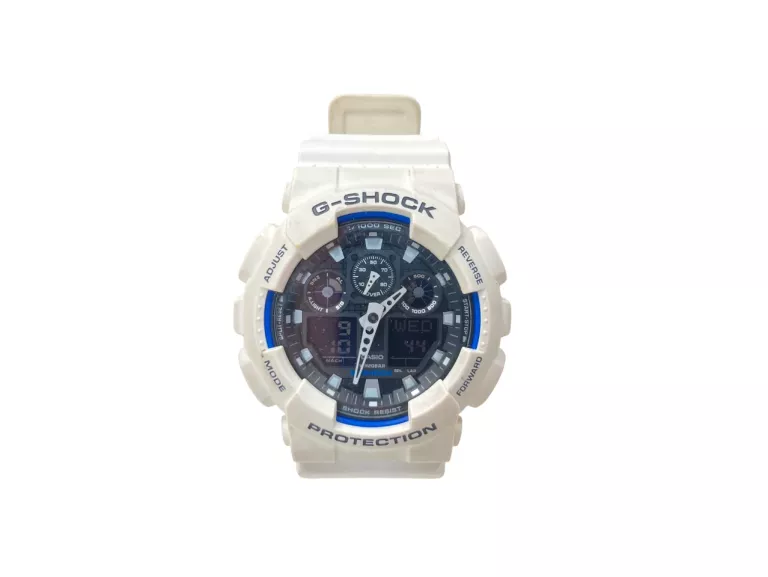ZEGAREK MĘSKI CASIO G-SHOCK GA-100B BIAŁY