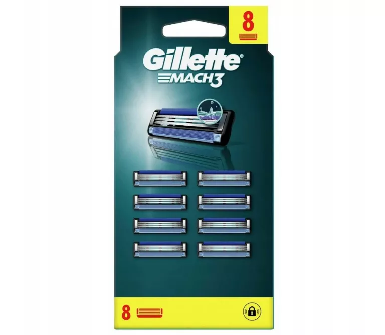 WKŁADY DO MASZYNKI GILLETTE MACH 3 8 SZT