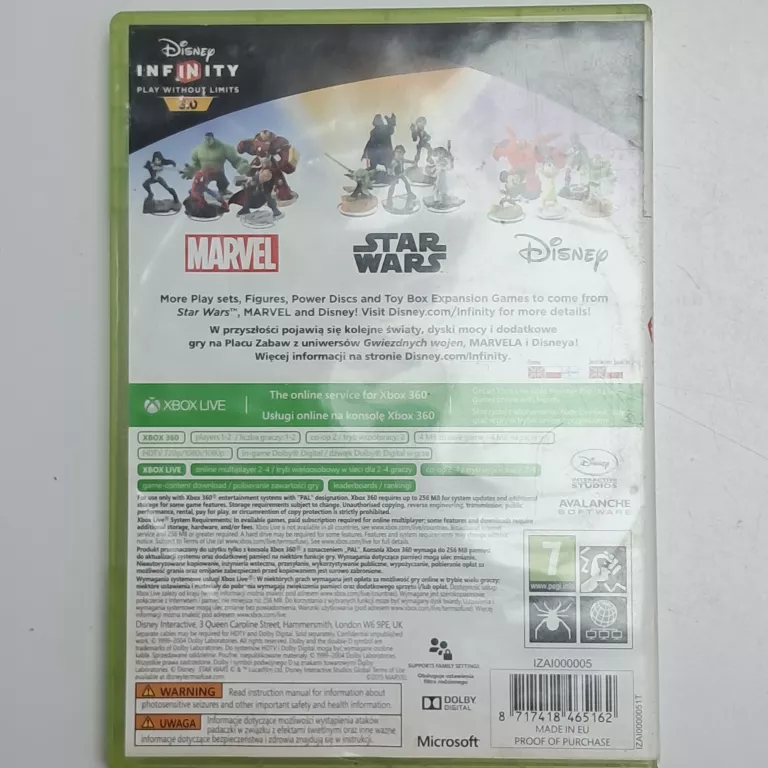 XBOX 360 DISNEY INFINITY