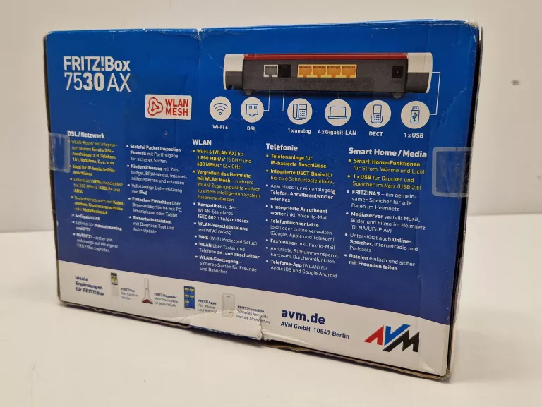 ROUTER WI-FI FRITZ BOX 7530 AX