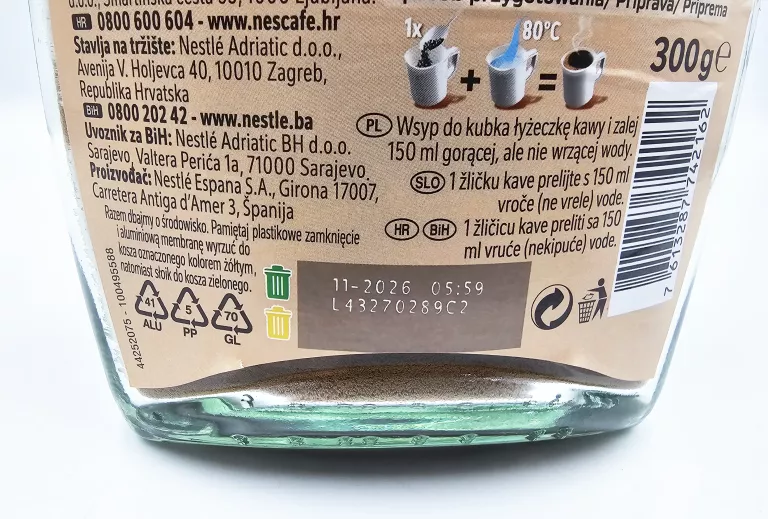KAWA ROZPUSZCZALNA NESCAFE CREMA / 300 G