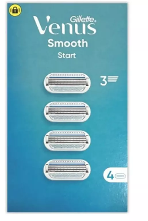 ZESTAW 4 MASZYNEK GILLETTE VENUS . 3 OSTRZA, PASEK NAWILŻAJĄCY