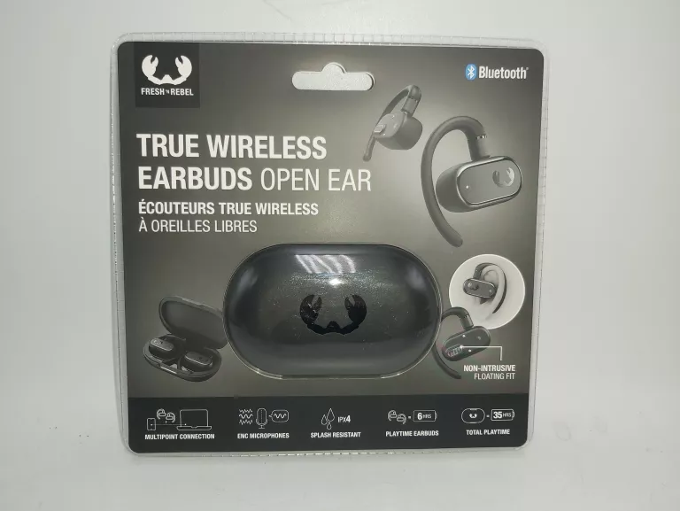 SŁUCHAWKI BLUETOOTH FRESH 'N REBEL CZARNE OPEN EAR KOMPLET