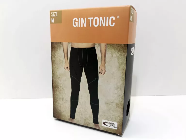 SZARE MĘSKIE SPORTOWE LEGGINSY GIN TONIC M