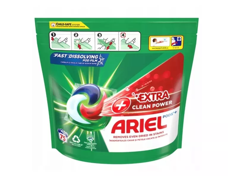 KAPSUŁKI DO PRANIA ARIEL EXTRA CLEAN POWER 75 SZT
