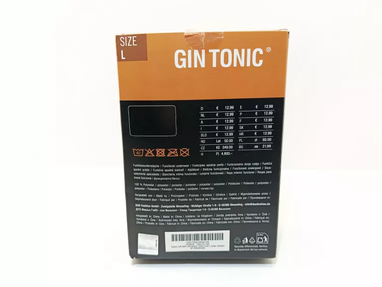 SZARE MĘSKIE SPORTOWE LEGGINSY GIN TONIC L