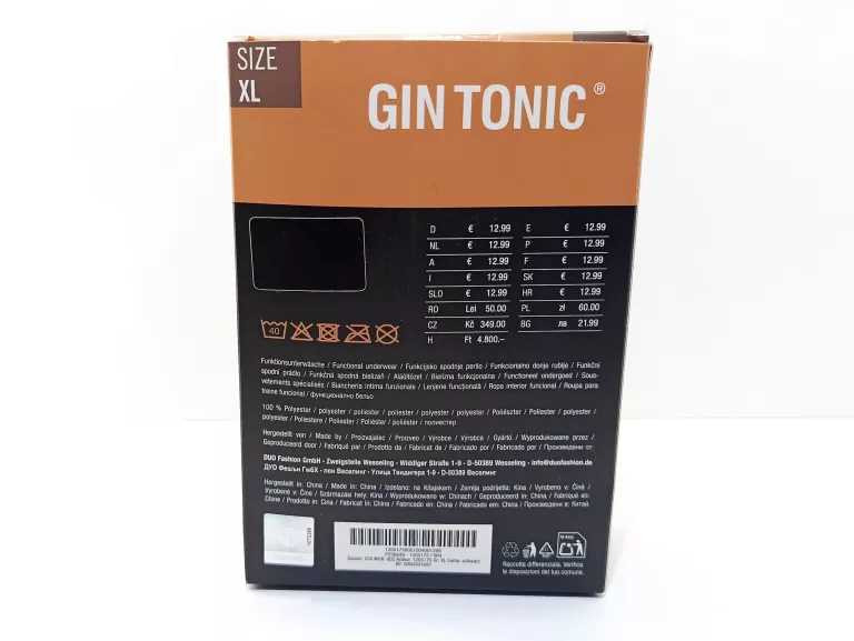 SZARE MĘSKIE SPORTOWE LEGGINSY GIN TONIC XL