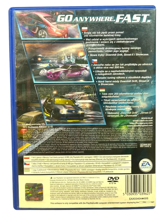 NEED FOR SPEED UNDERGROUND 2 PS2