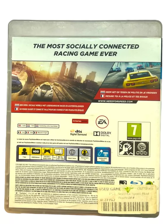 NEED FOR SPEED MOST WANTED PS3