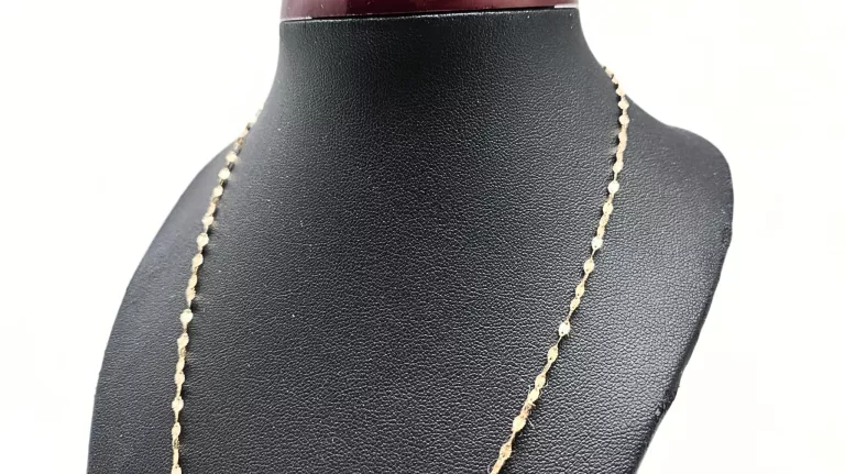 ZŁOTY ŁAŃCUSZEK W SPLOCIE DIAMENTOWYM PRÓBY 585 - 0,98G - DŁUGOŚĆ 41CM