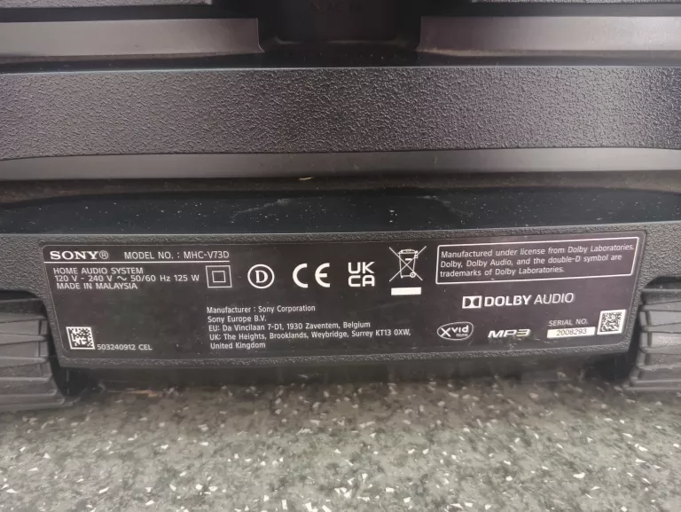 GŁOŚNIK BLUETOOTH SONY MHC-V73D