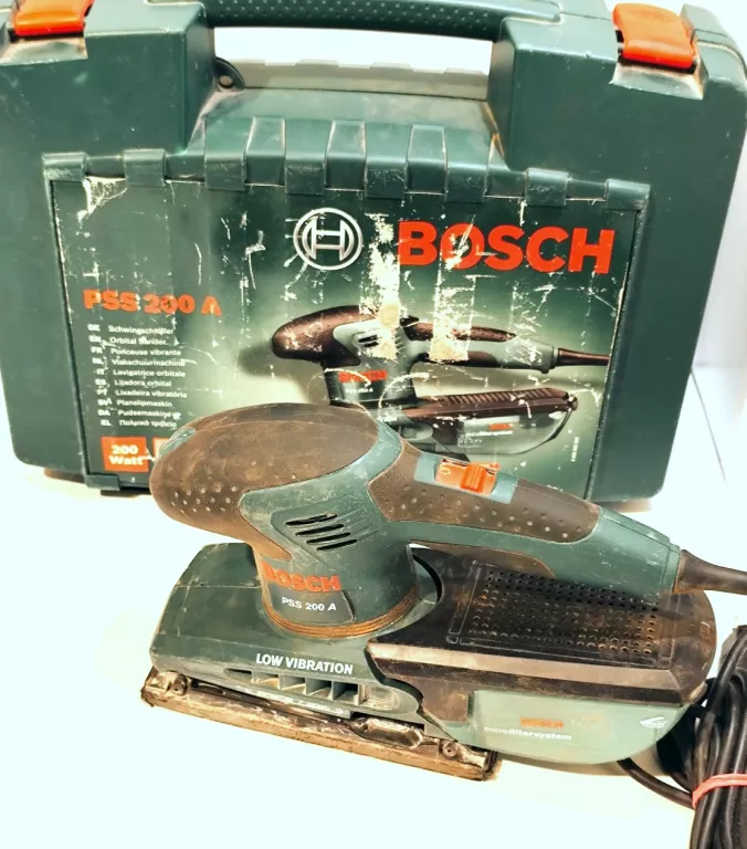 SZLIFIERKA OSCYLACYJNA BOSCH PSS 200AC  + WALIZKA