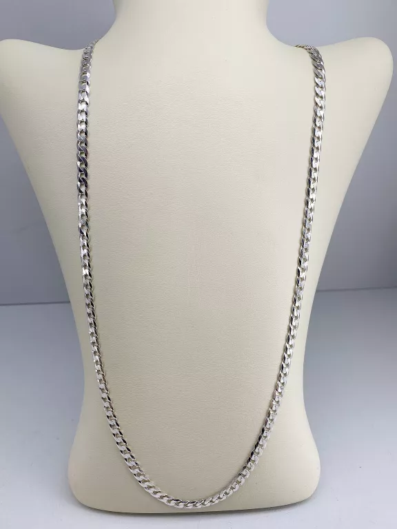SREBRNY ŁAŃCUSZEK O SPLOCIE PANCERKA PR925 15,49G