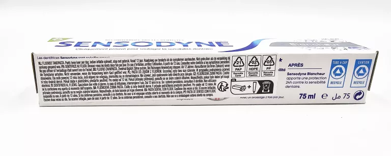 PASTA DO ZĘBÓW SENSODYNE BLANCHEUR / EXTRA WHITENING / 75 ML