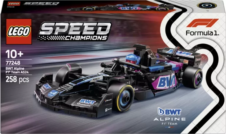 LEGO SPEED CHAMPIONS 77248 BOLID F1 BWT ALPINE TEAM A524 USZKODZONE PUDEŁK