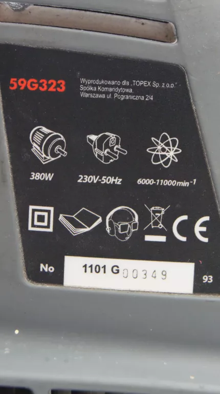 SZLIFIERKA OSCYLACYJNA GRAPHITE 59G323 380W