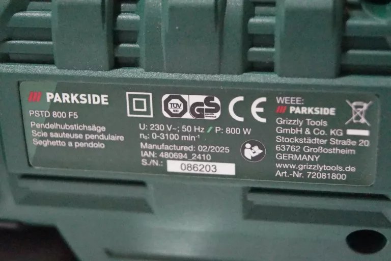 WYRZYNARKA PARKSIDE PSTD 800 F5