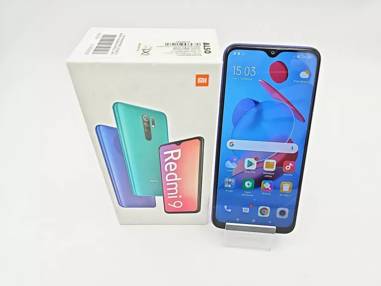 TELEFON XIAOMI REDMI 9 4/64GB KOMPLET